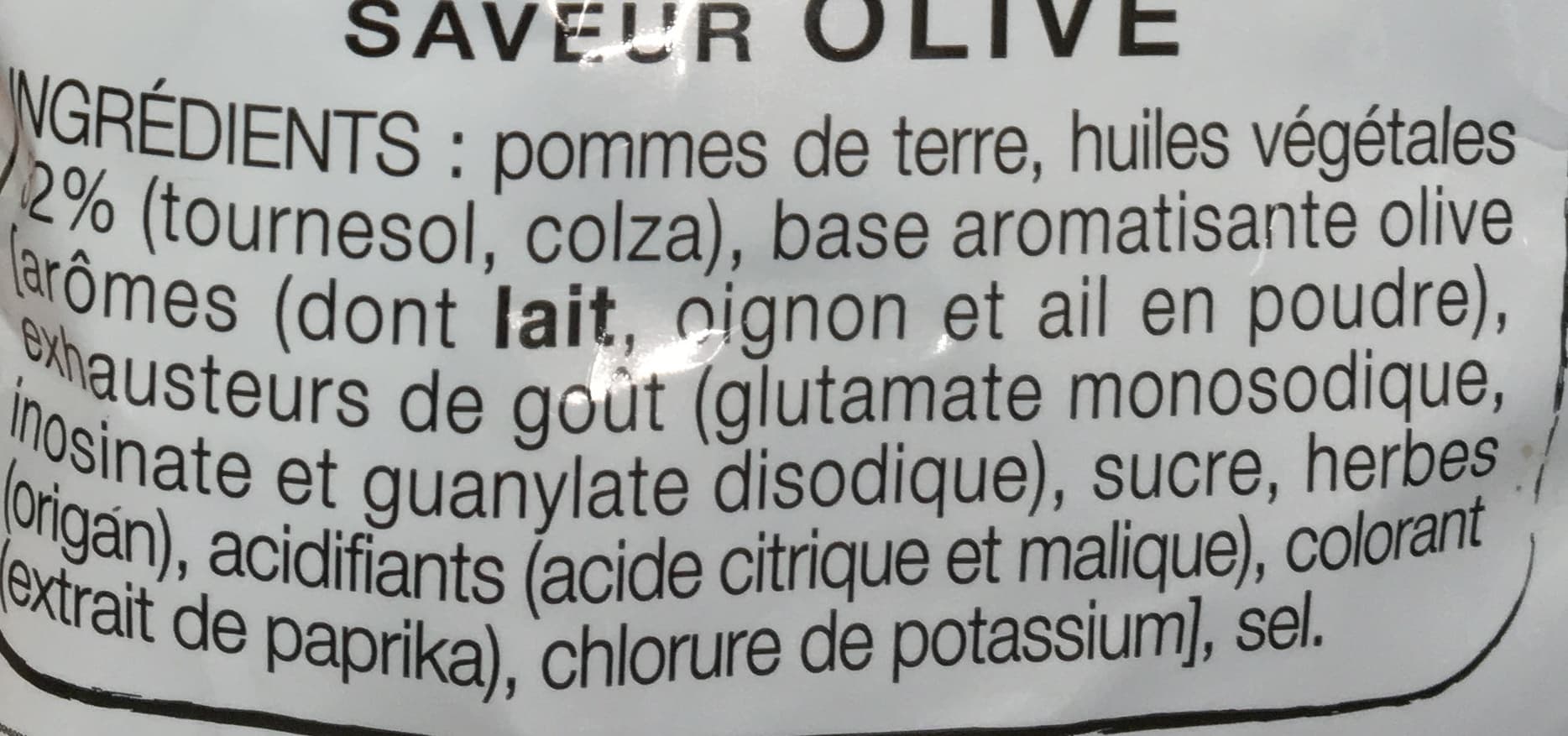 Lay's Saveur Olive packshot