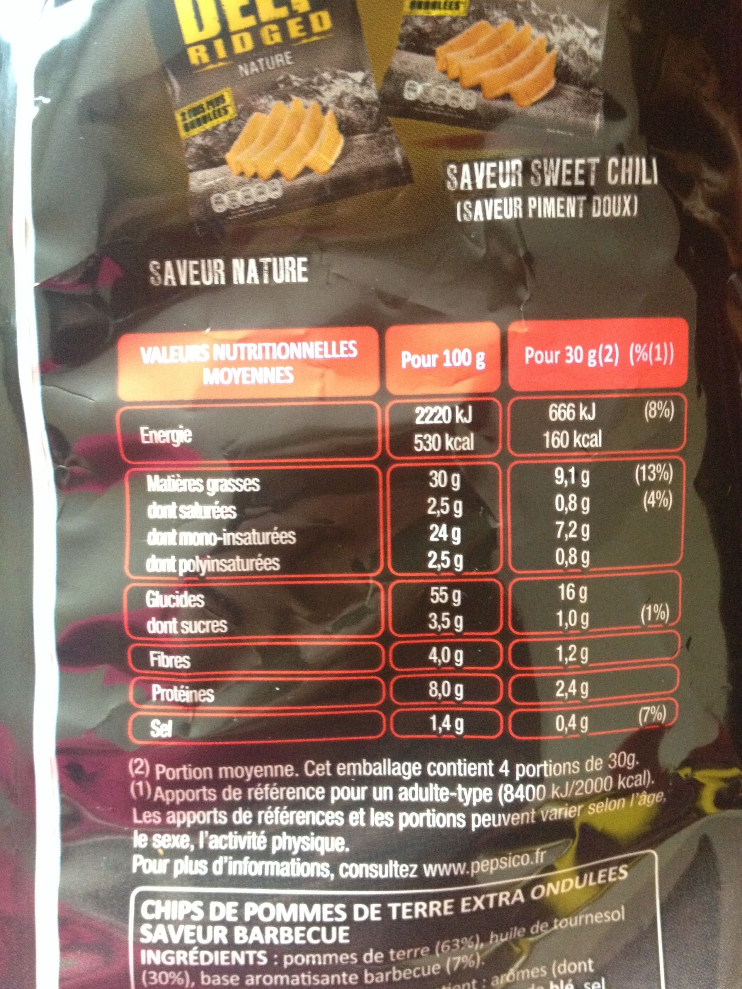 Lay's Deep ridged saveur Barbecue packshot