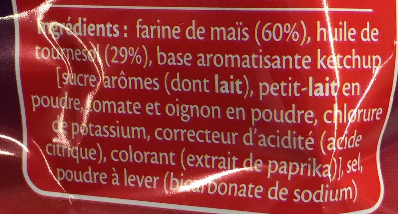 Bénénuts 3D Bugles goût ketchup de l'espace packshot