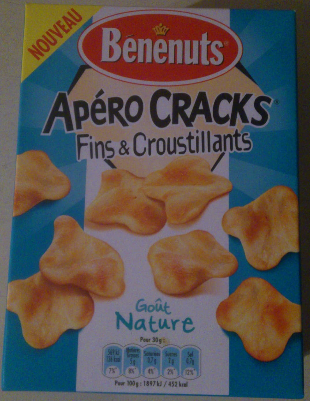 Benenuts Apéro Cracks Fins & Croustillants goût Nature packshot