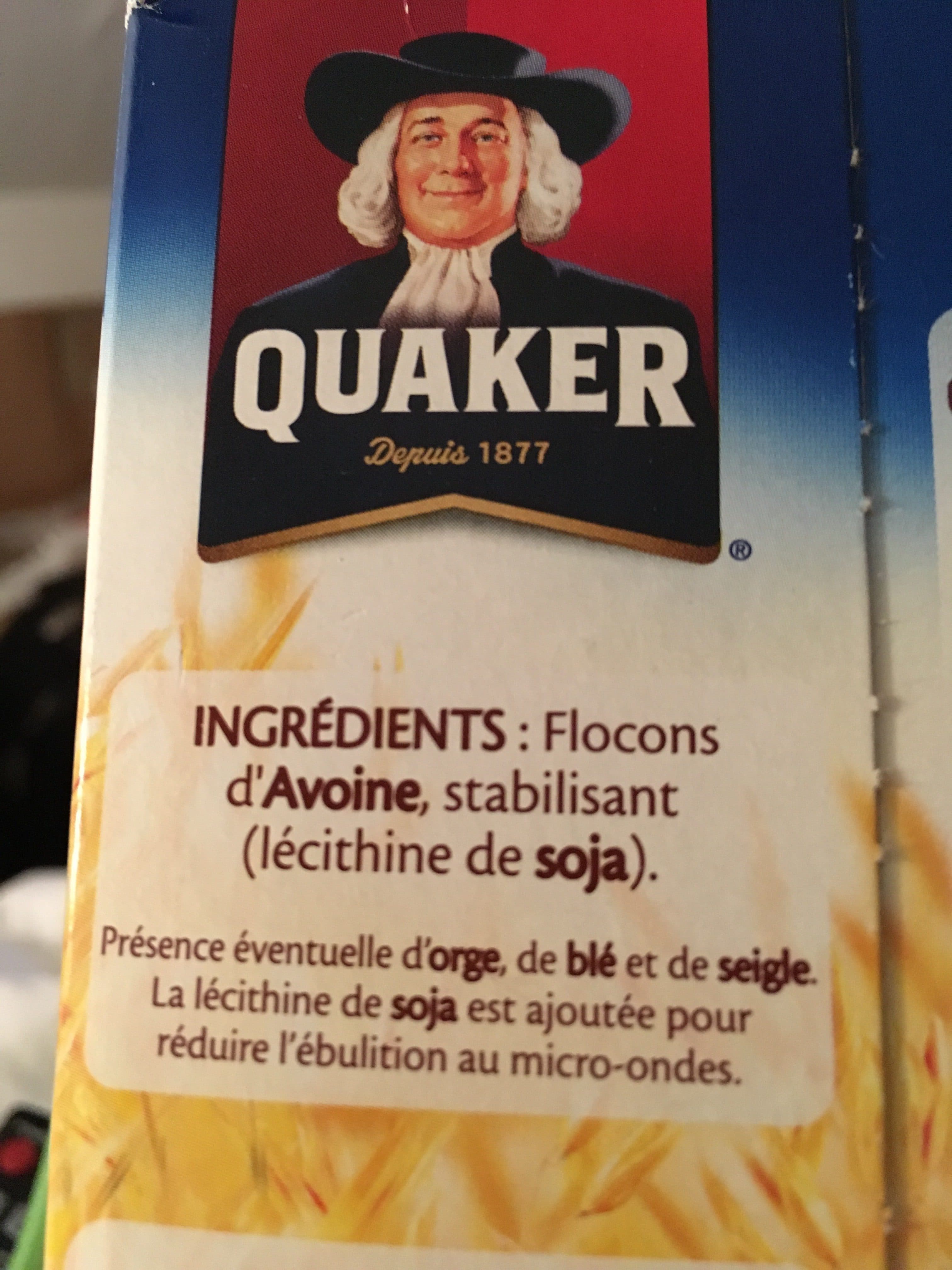 Quaker Quaker Oats flocons d' Avoine packshot