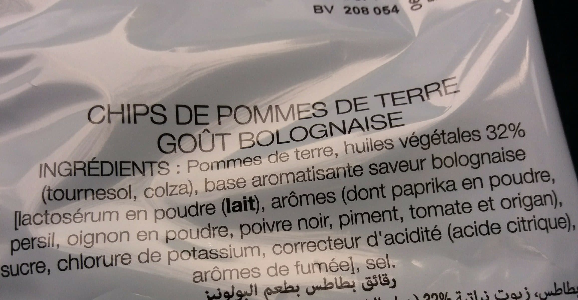 Lay's Chips saveur bolognaise packshot