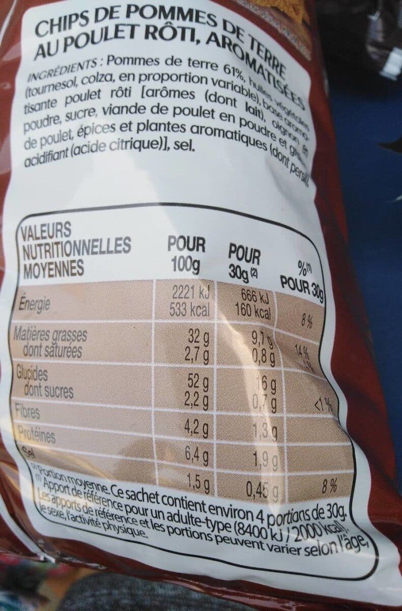 Lay's Chips saveur poulet rôti packshot