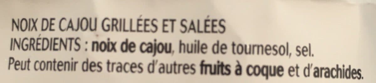 Bénenuts Noix de Cajou grillées et salées packshot