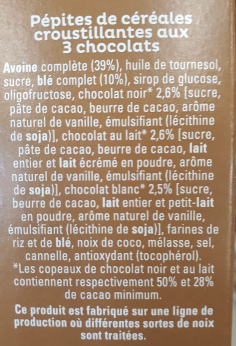 Cruesli Quaker Cruesli 3 chocolats packshot