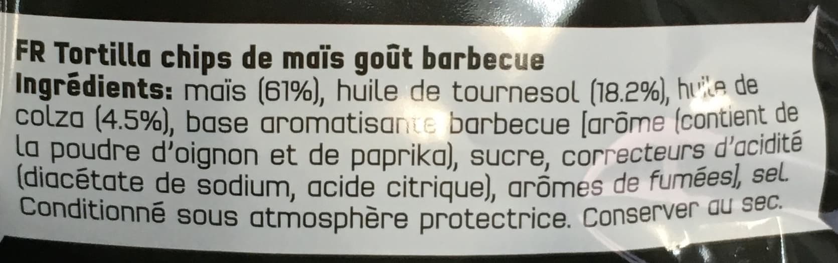 Doritos Tortilla chips de maïs goût barbecue packshot