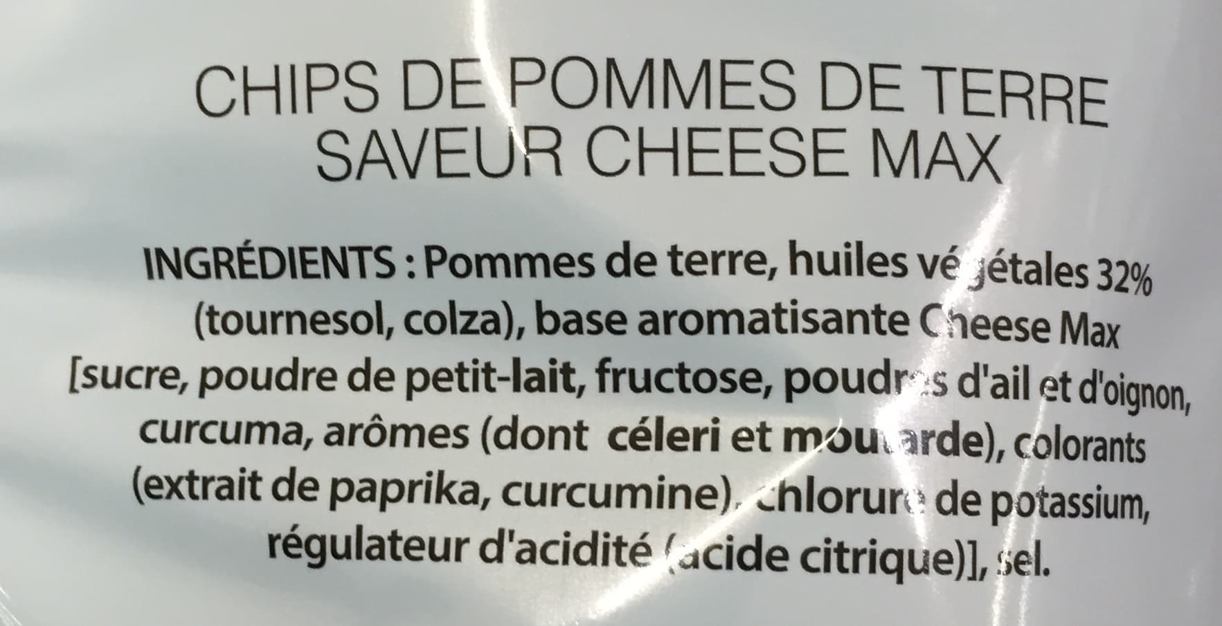 Lay's Chips de pommes de terre saveur cheese max packshot