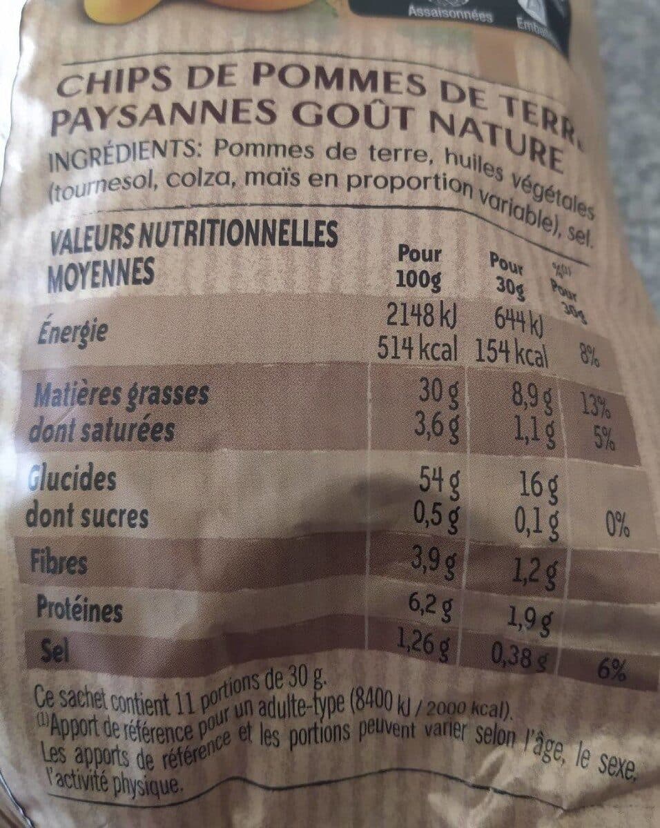 Lay's Recette paysanne nature 300 g + 10% offert packshot