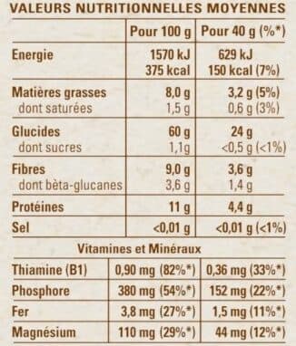 Quaker Flocons d'avoine complète packshot