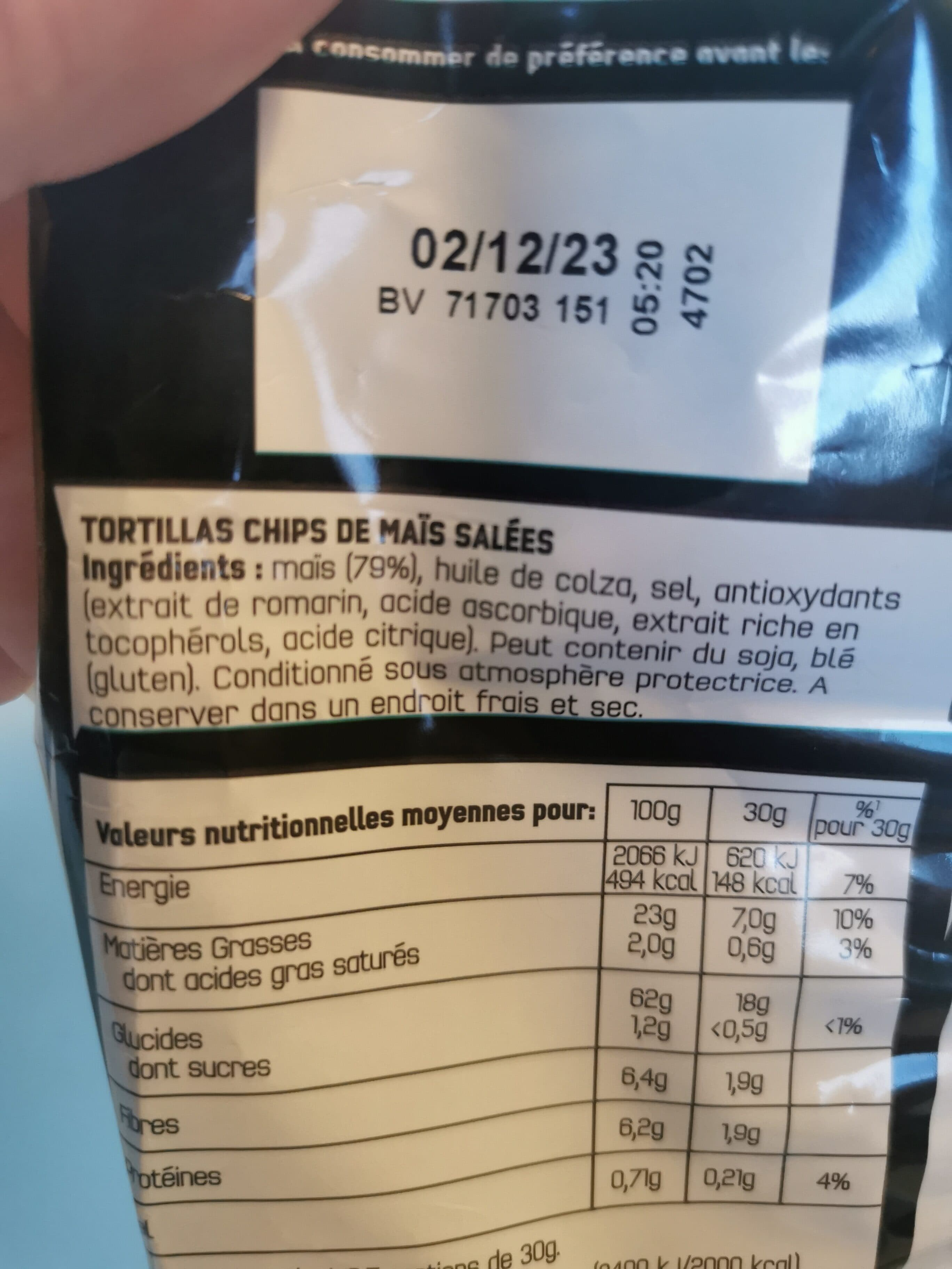 Doritos Doritos nature 170g+10% offert packshot