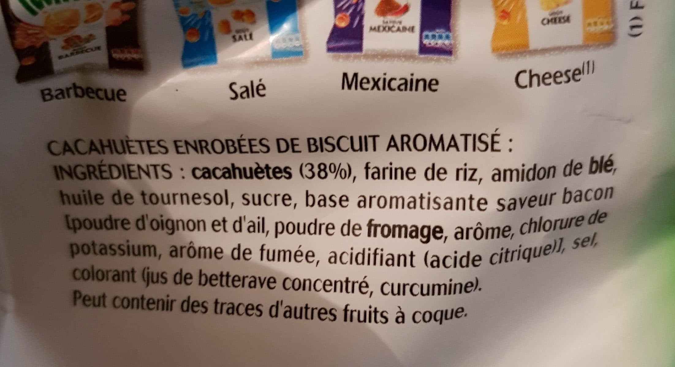 BENENUTS Bénénuts Twinuts saveur bacon grillé format familial packshot