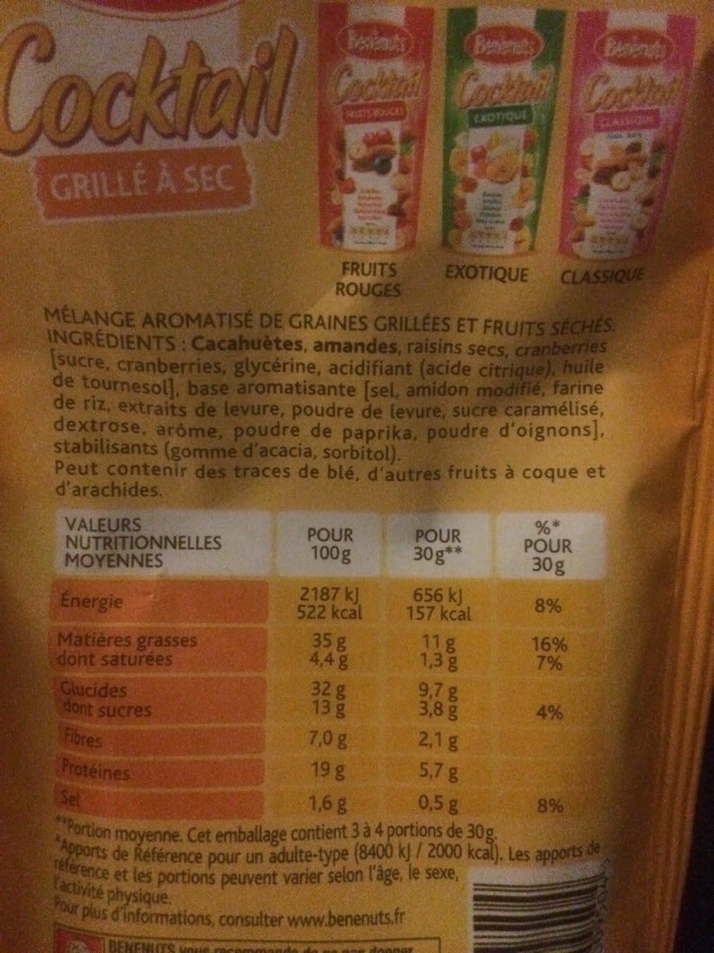 Bénenuts Cocktail grillé a sec packshot