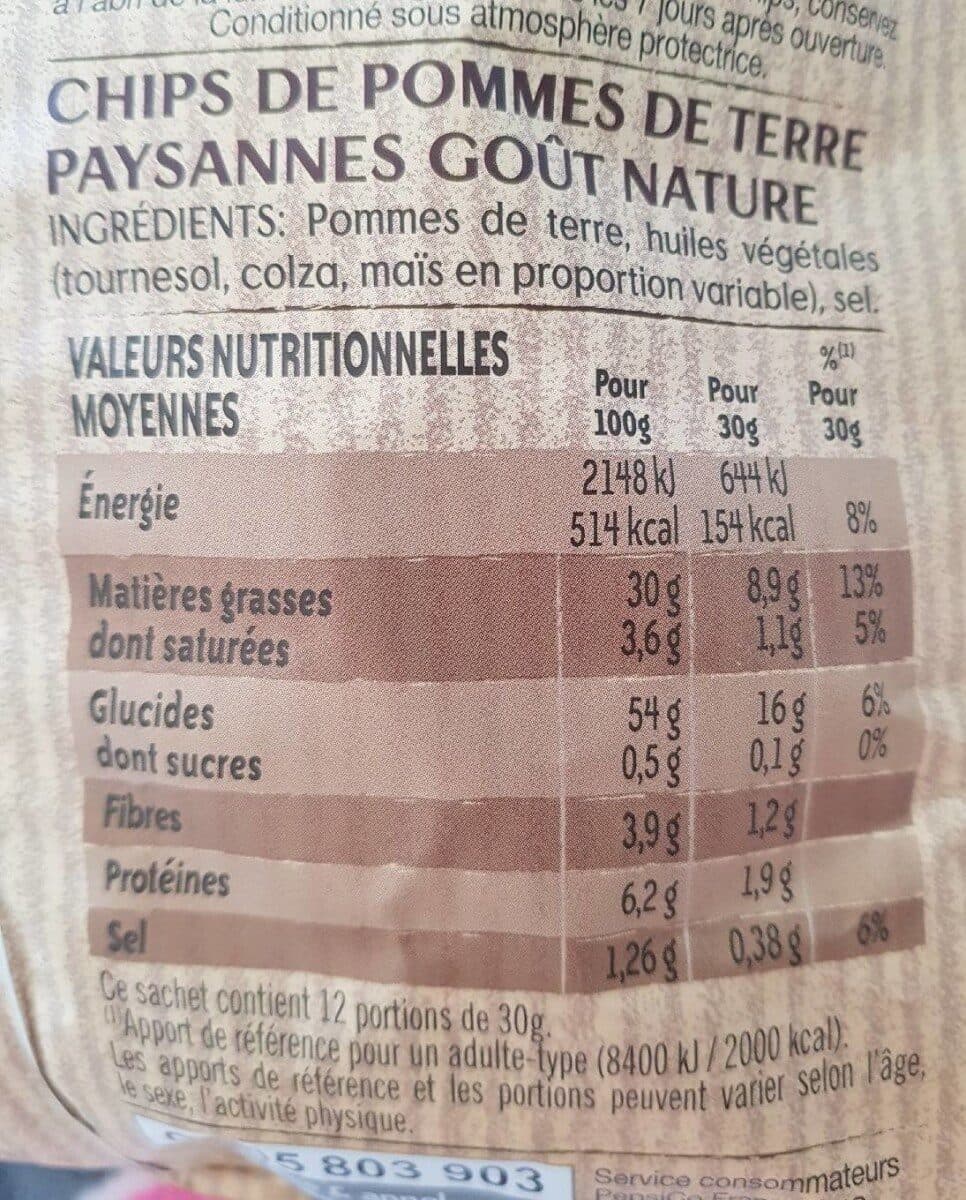Lay's Lay's Chips paysannes nature maxi format packshot