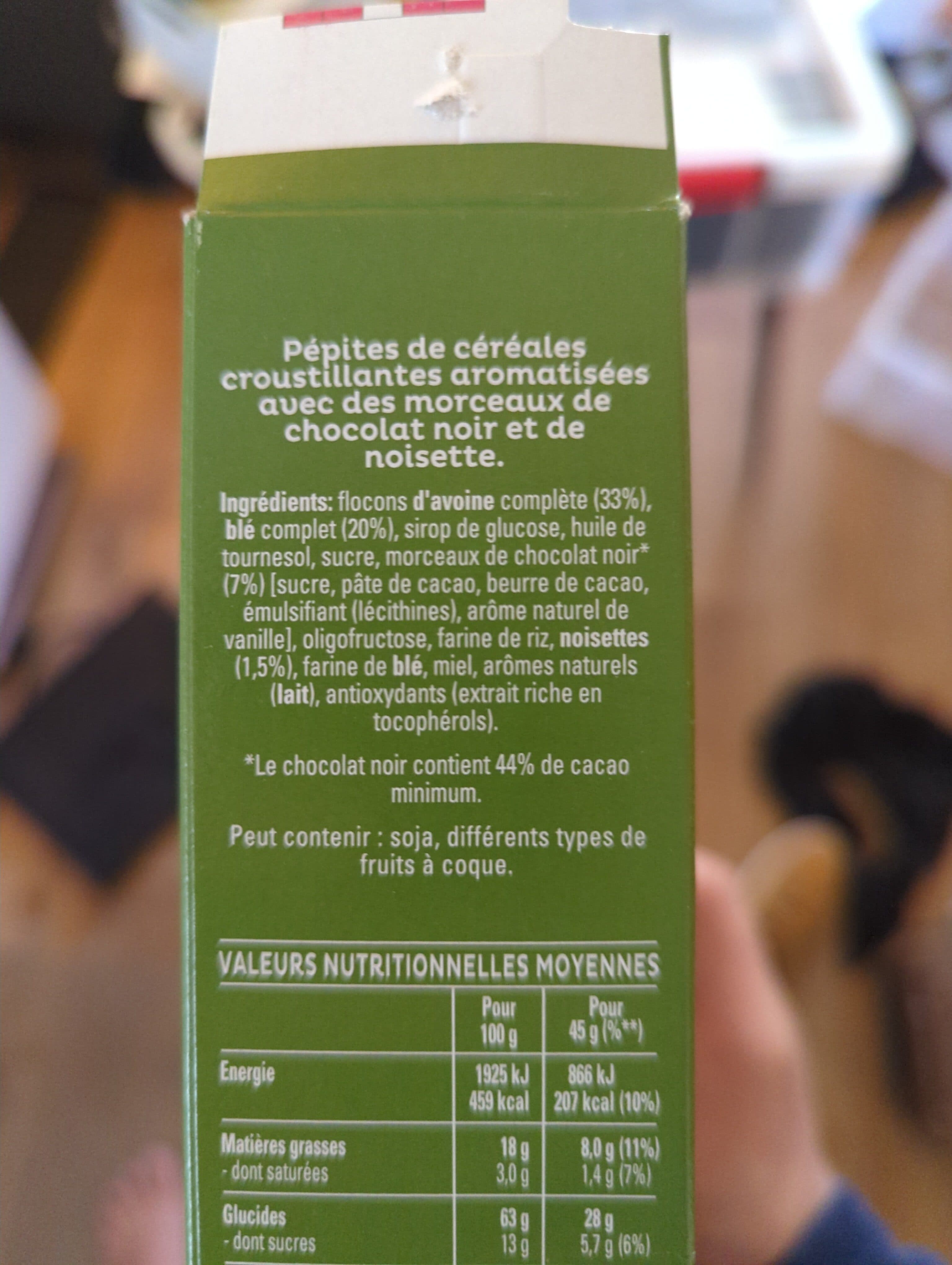 Cruesli Quaker Cruesli Chocolat noisette packshot