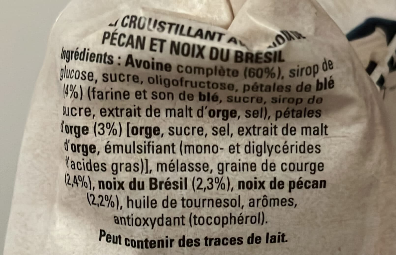 Quaker Muesli Croustillant Noix de pécan & noix du Brésil packshot
