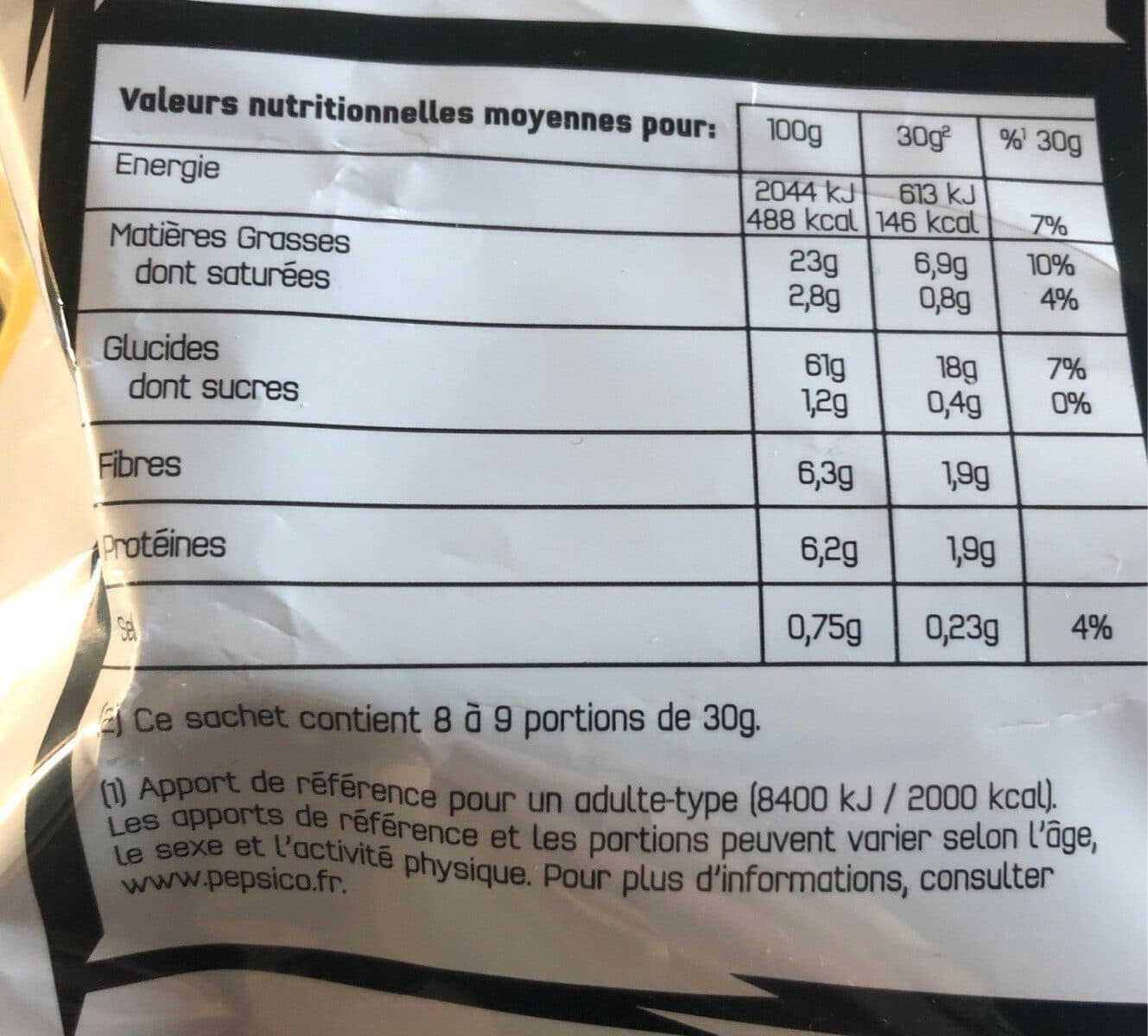 Doritos Doritos goût nature packshot