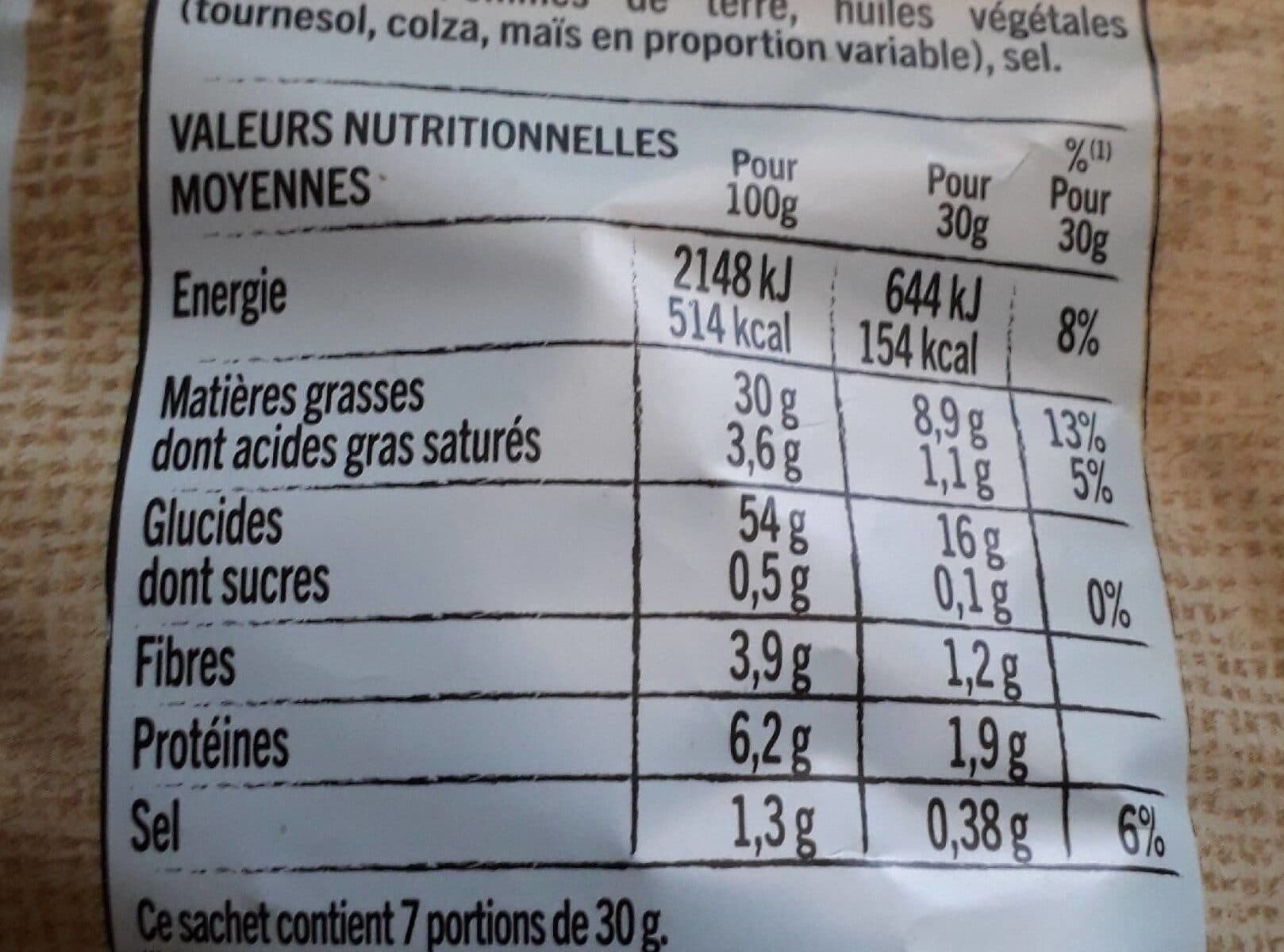 Lay's Lay's Recette paysanne nature packshot