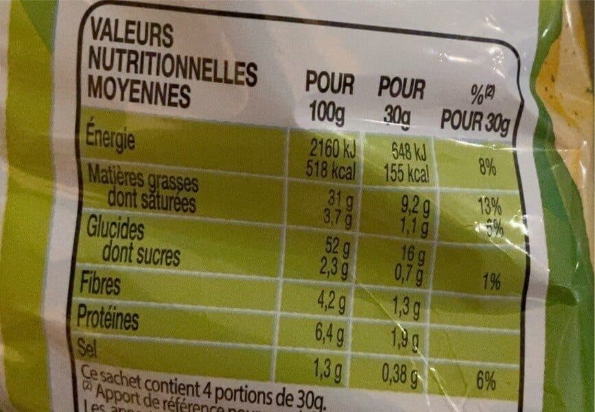 Lay's Chips saveur cream & onion packshot