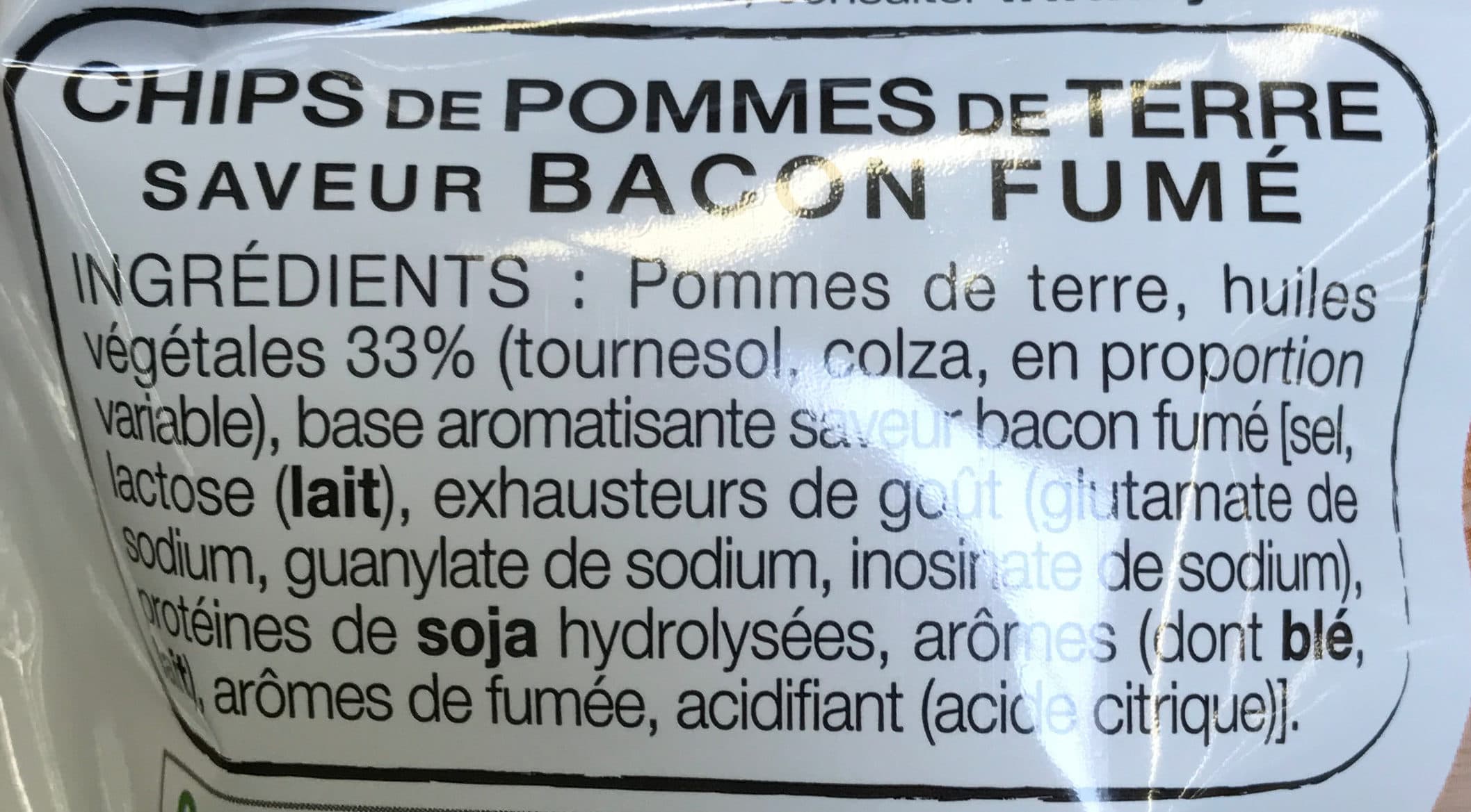 Lay's Saveur Bacon fumé packshot