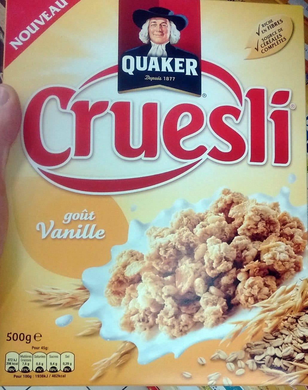 PepsiCo Cruesli goût Vanille packshot