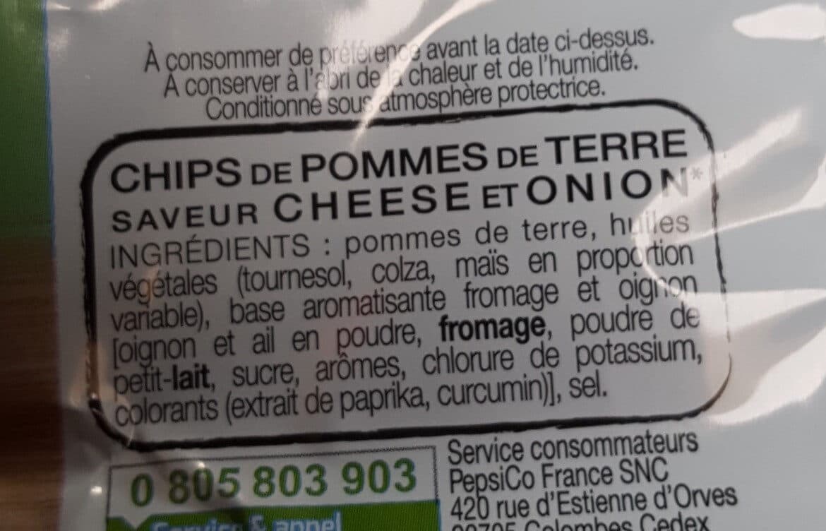 Lay's Saveur Cheese & Onion packshot