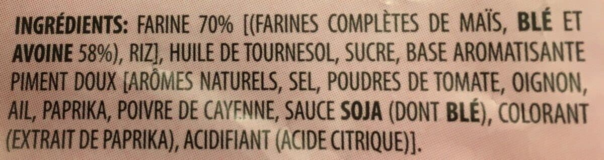 Benenuts Bénénuts Plaisir Brut Tuiles aux céréales complètes goût paprika packshot