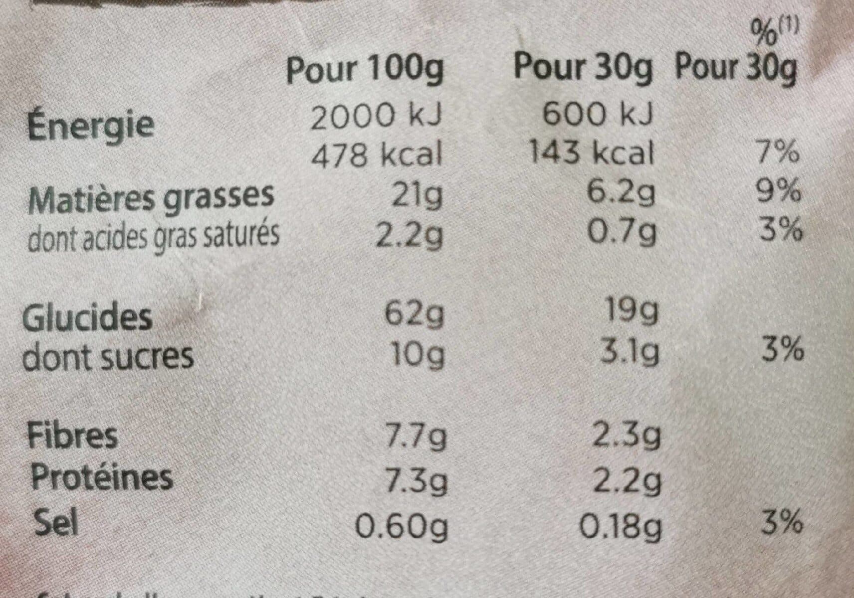 Benenuts Bénénuts Plaisir Brut Tuiles aux céréales complètes goût paprika packshot