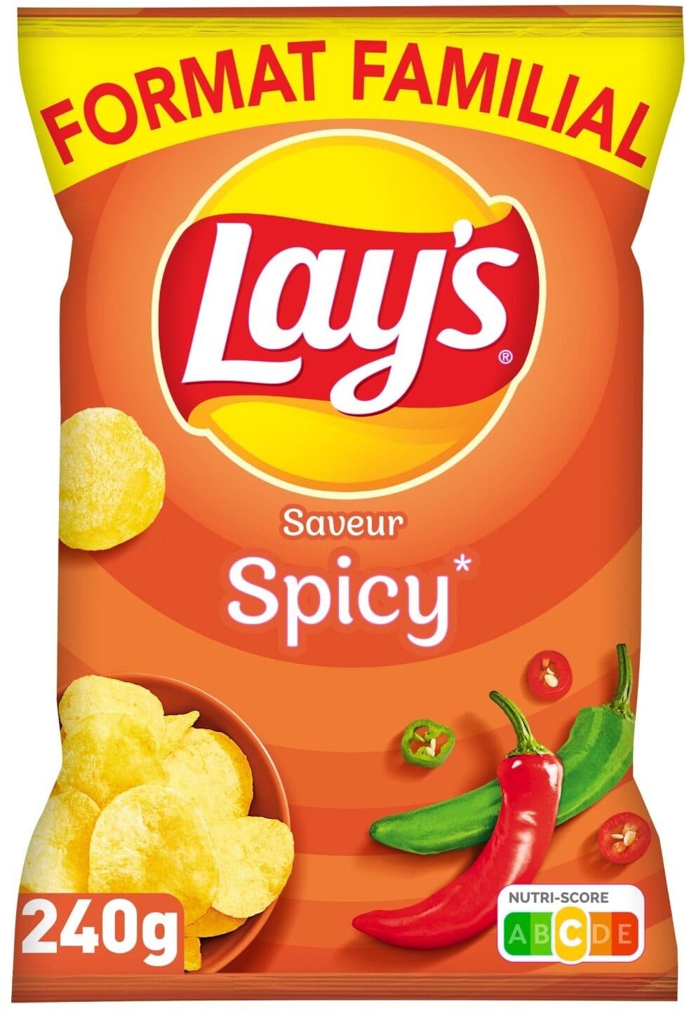 Lay's Lay's saveur spicy format familial packshot
