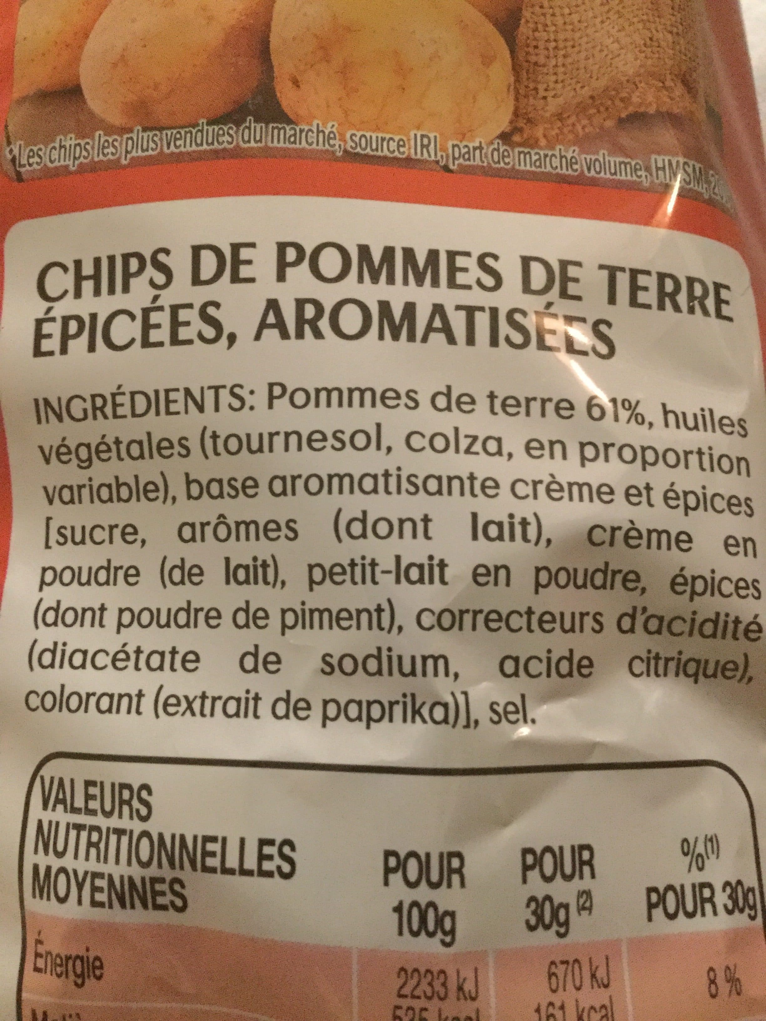 Lay's Lay's saveur spicy format familial packshot