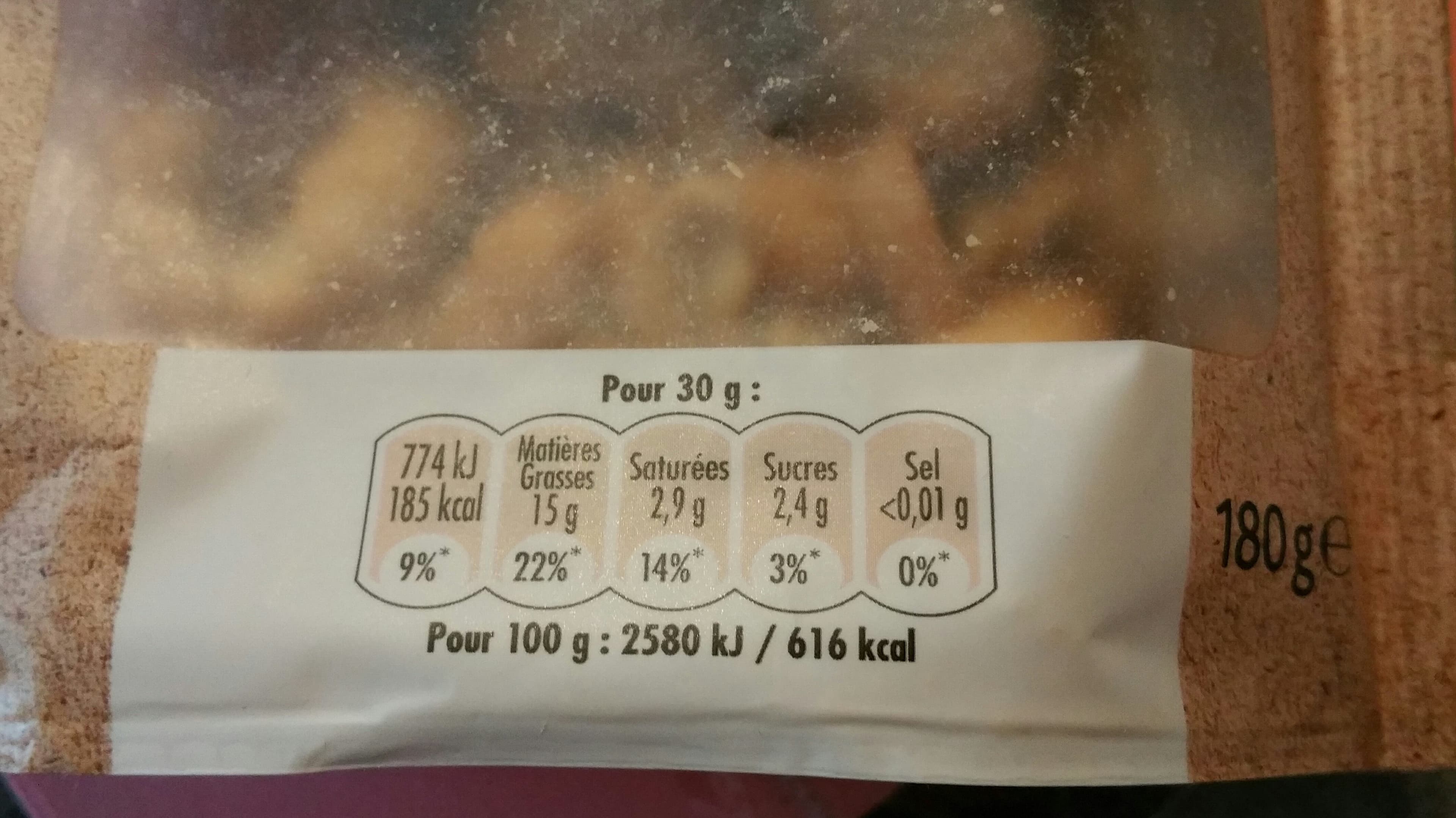 BENENUTS Bénénuts Plaisir brut Noix de cajou packshot