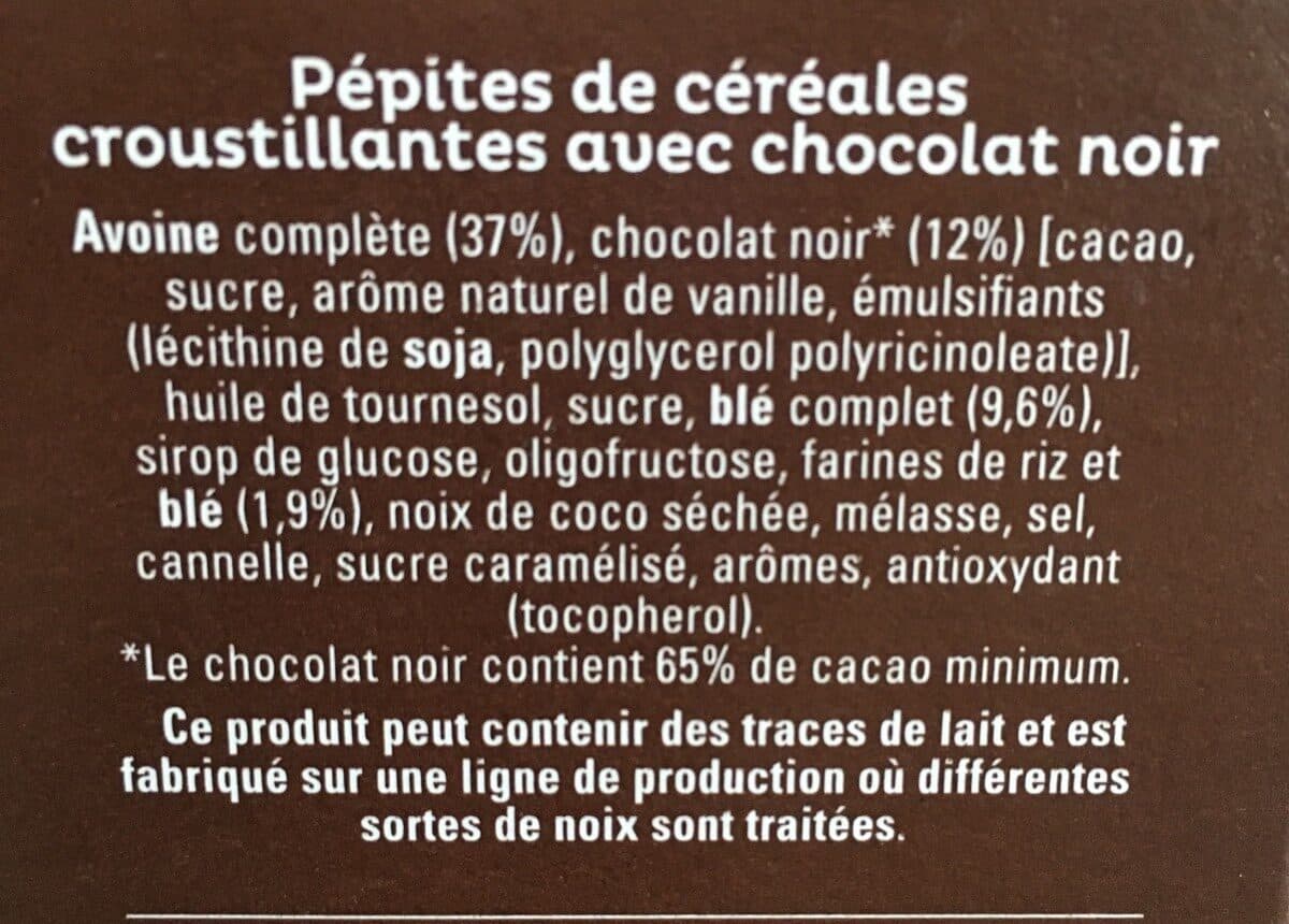 Cruesli Quaker Cruesli Chocolat noir format spécial packshot