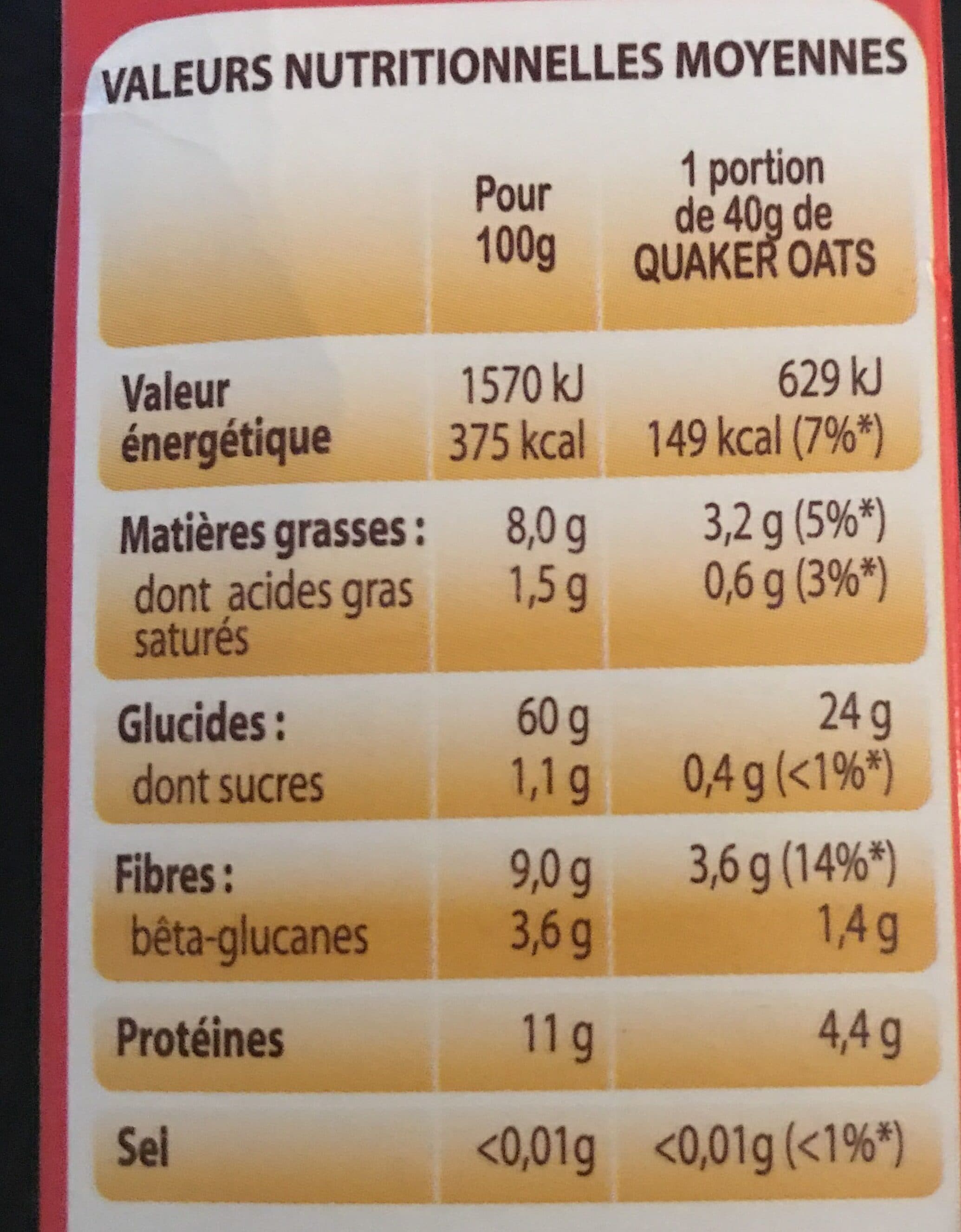 Quaker Quaker oats packshot