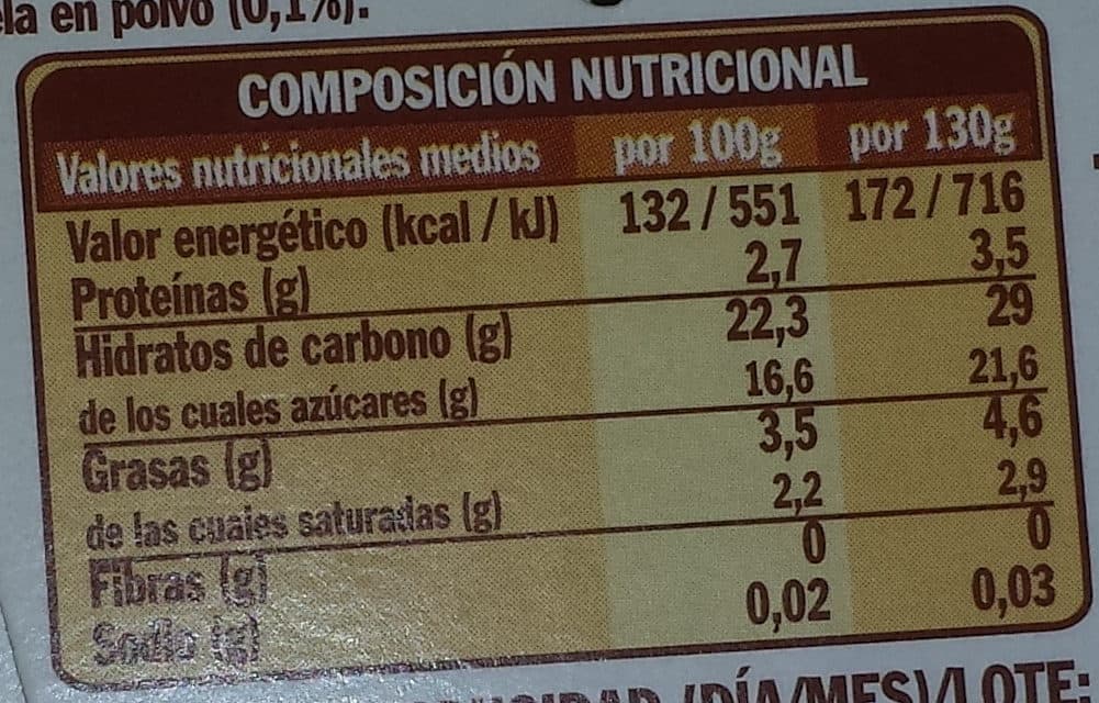 Hacendado Arroz con leche packshot