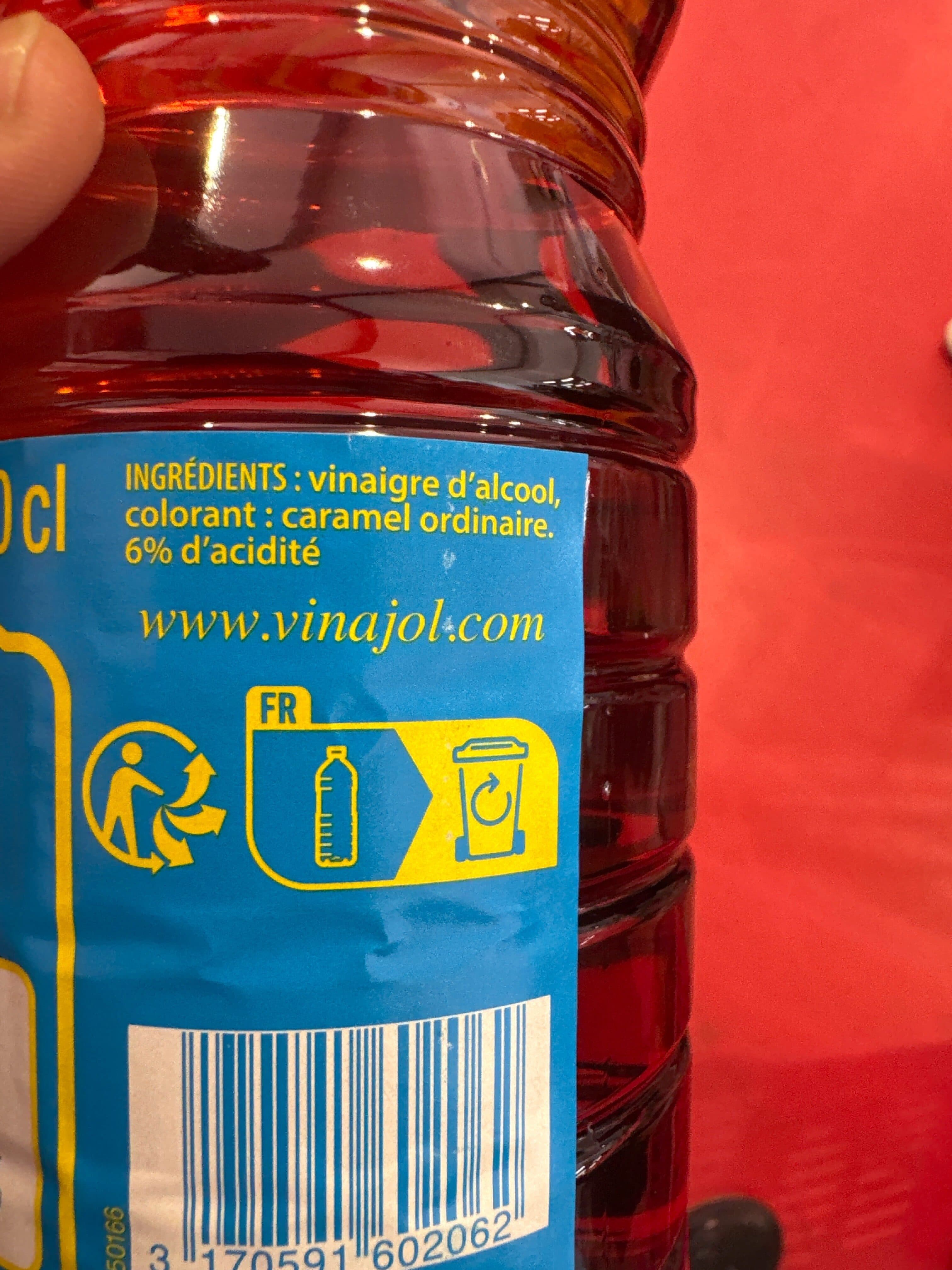Vinajol Vinaig.alcool Colore 1L, packshot