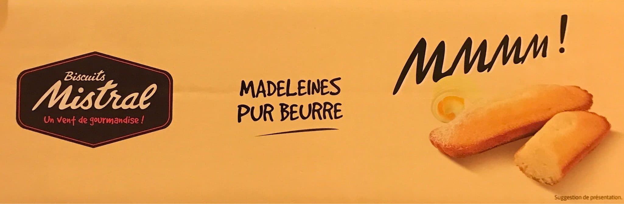 Biscuits Mistral Madeleines Pur Beurre packshot