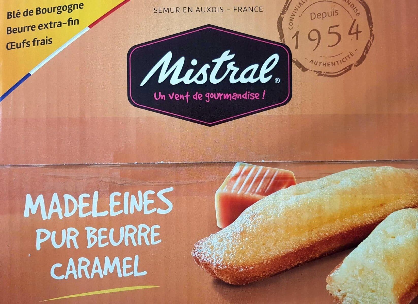 Mistral Madeleines pur beurre caramel packshot