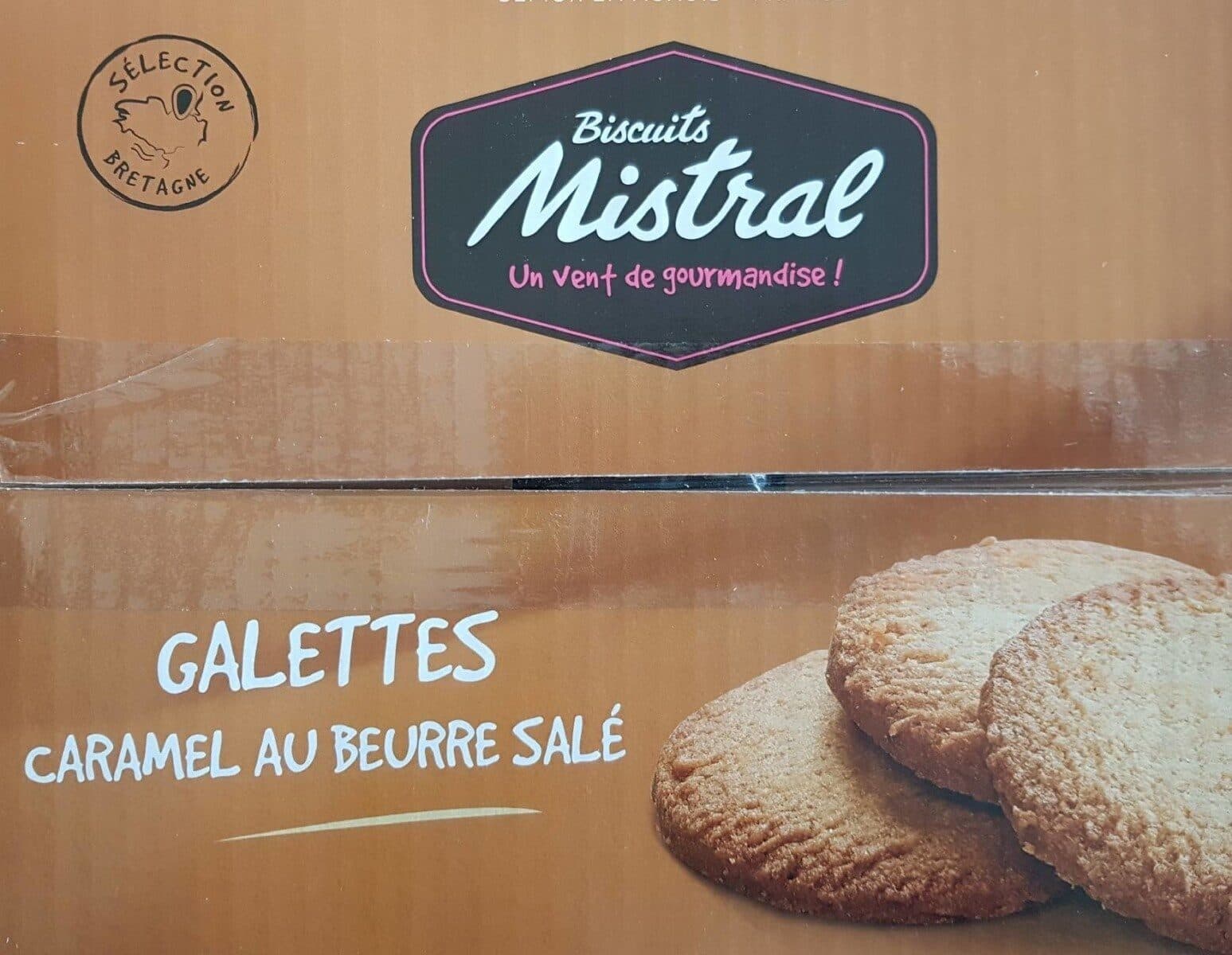 Biscuits Mistral Galettes caramel au beurre salé packshot