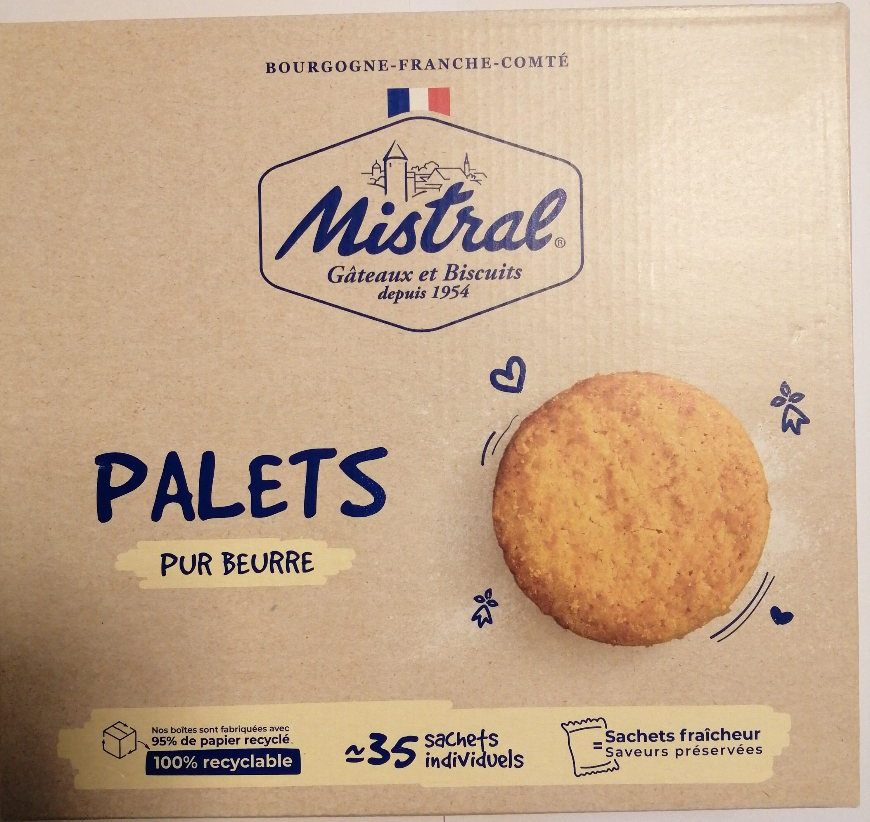 Biscuits Mistral Palets bretons packshot