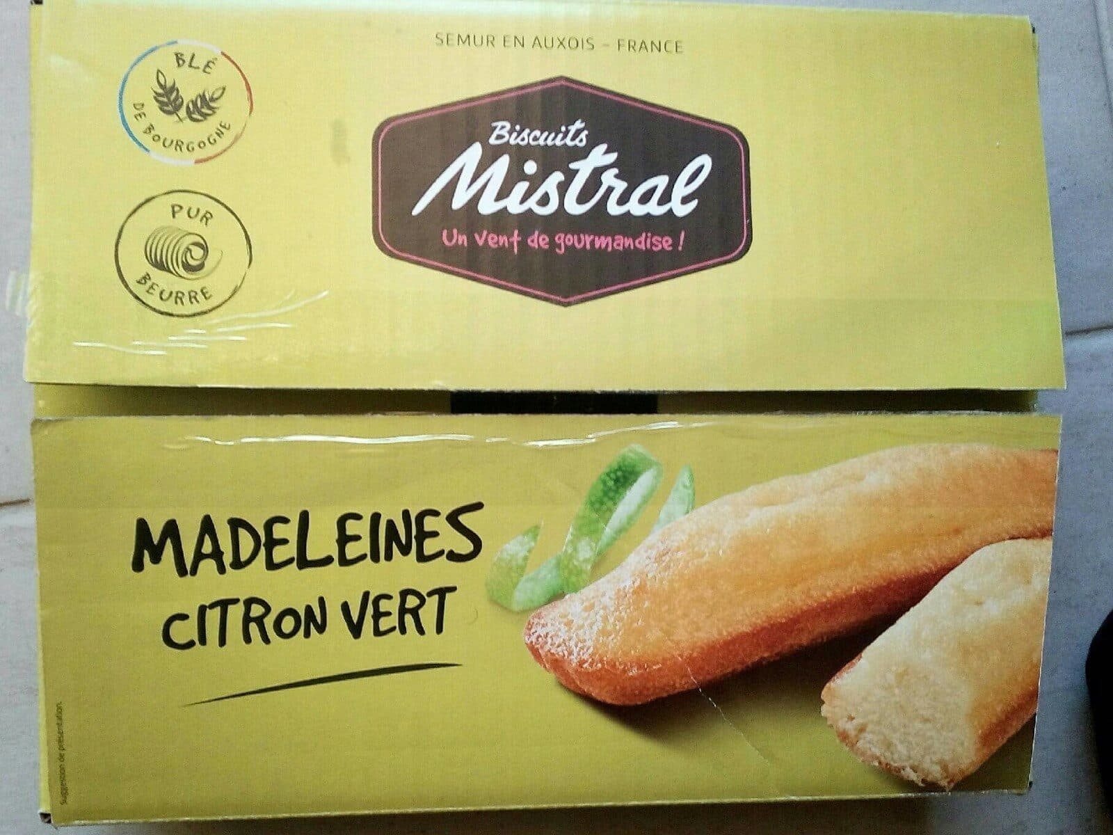 Mistral Madeleines citron vert biscuits Mistral packshot