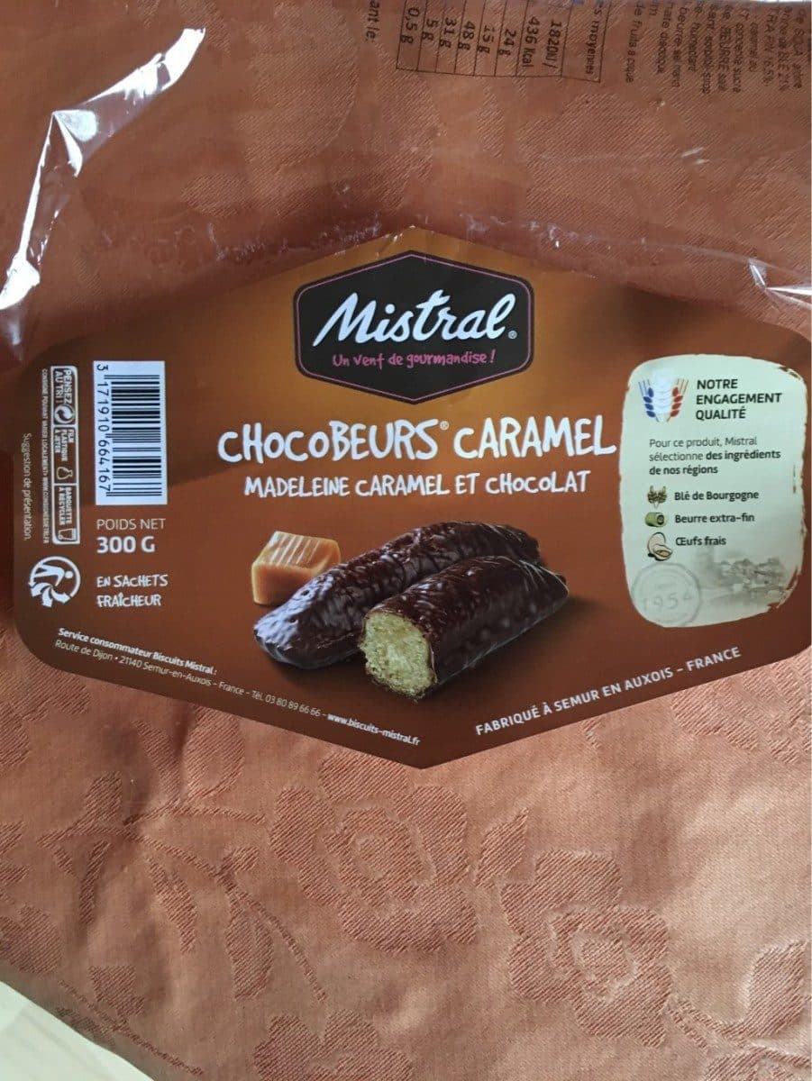 Biscuits Mistral Chocobeurs caramel packshot