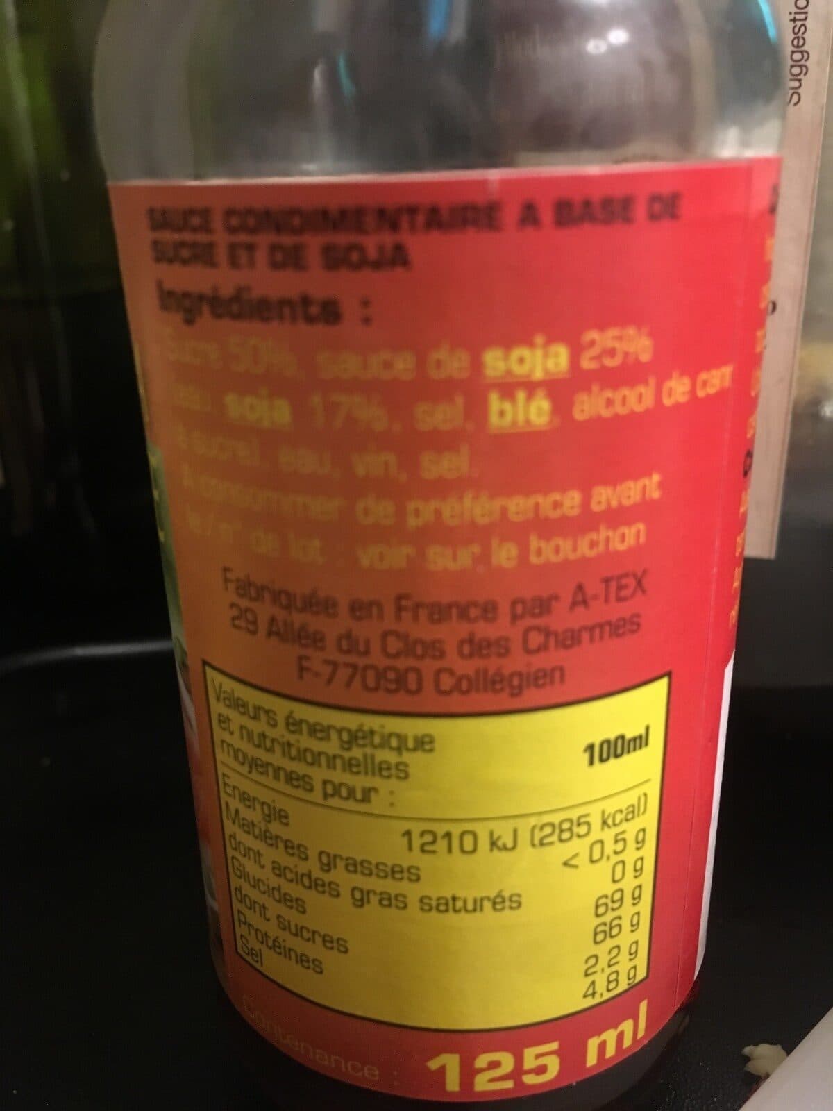 Open Food Facts Sauce soja sucrée packshot
