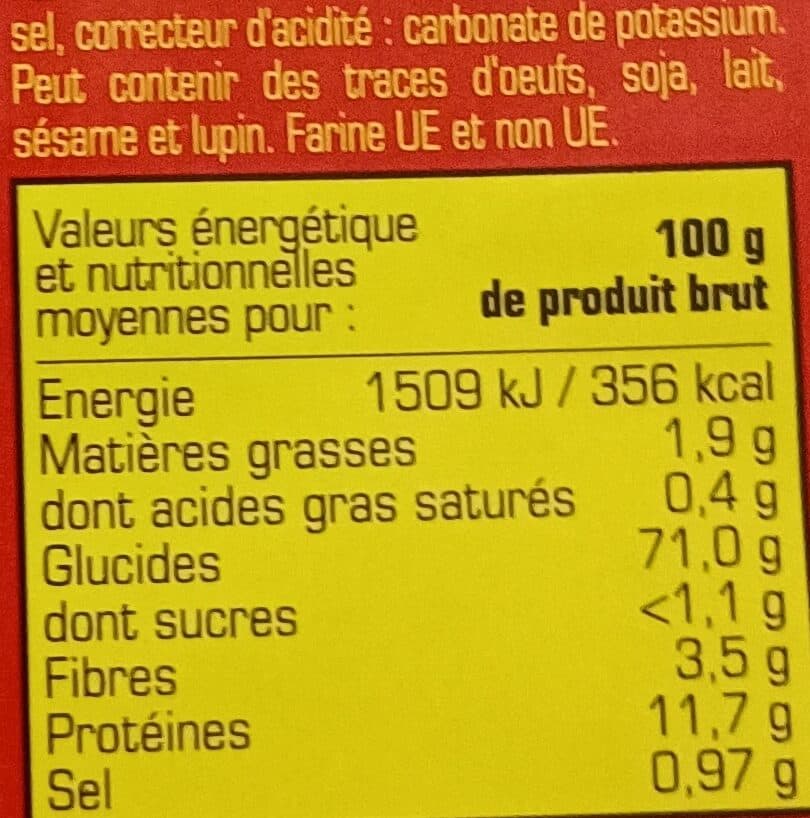 Les Deux Pagodes Nouilles asiatiques au blé tendre packshot