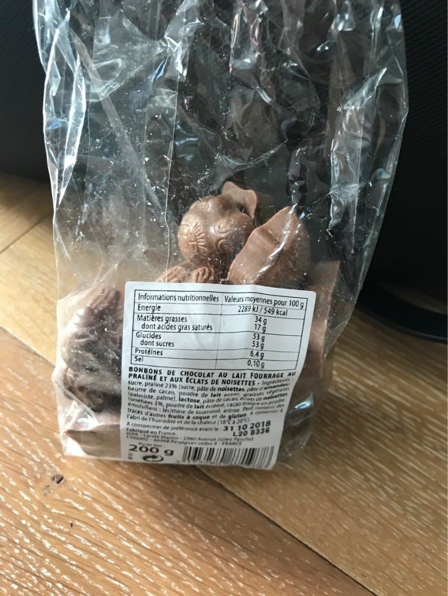 Open Food Facts Bonbons de chocolat packshot