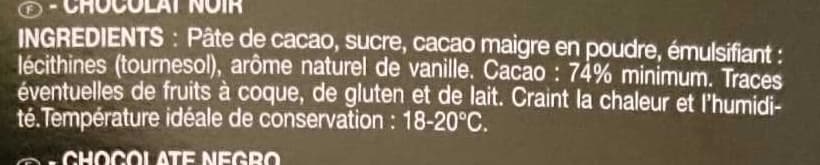 prado chocolat noir 74% cacao packshot