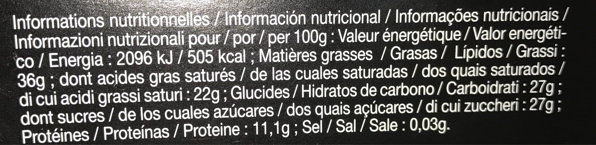 Prado Chocolat Noir Dégustation packshot