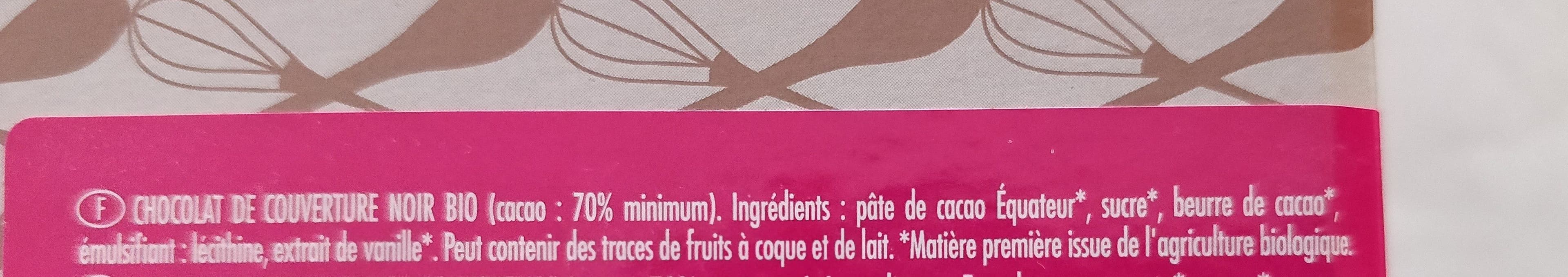 Cémoi Palets Chocolat Noir 70% Bio Origine Equateur-carton 2KG packshot