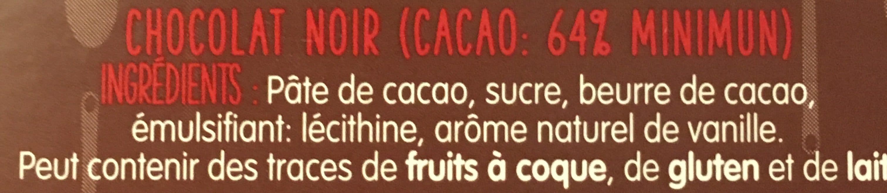 Cémoi Palets Chocolat Noir 64% packshot