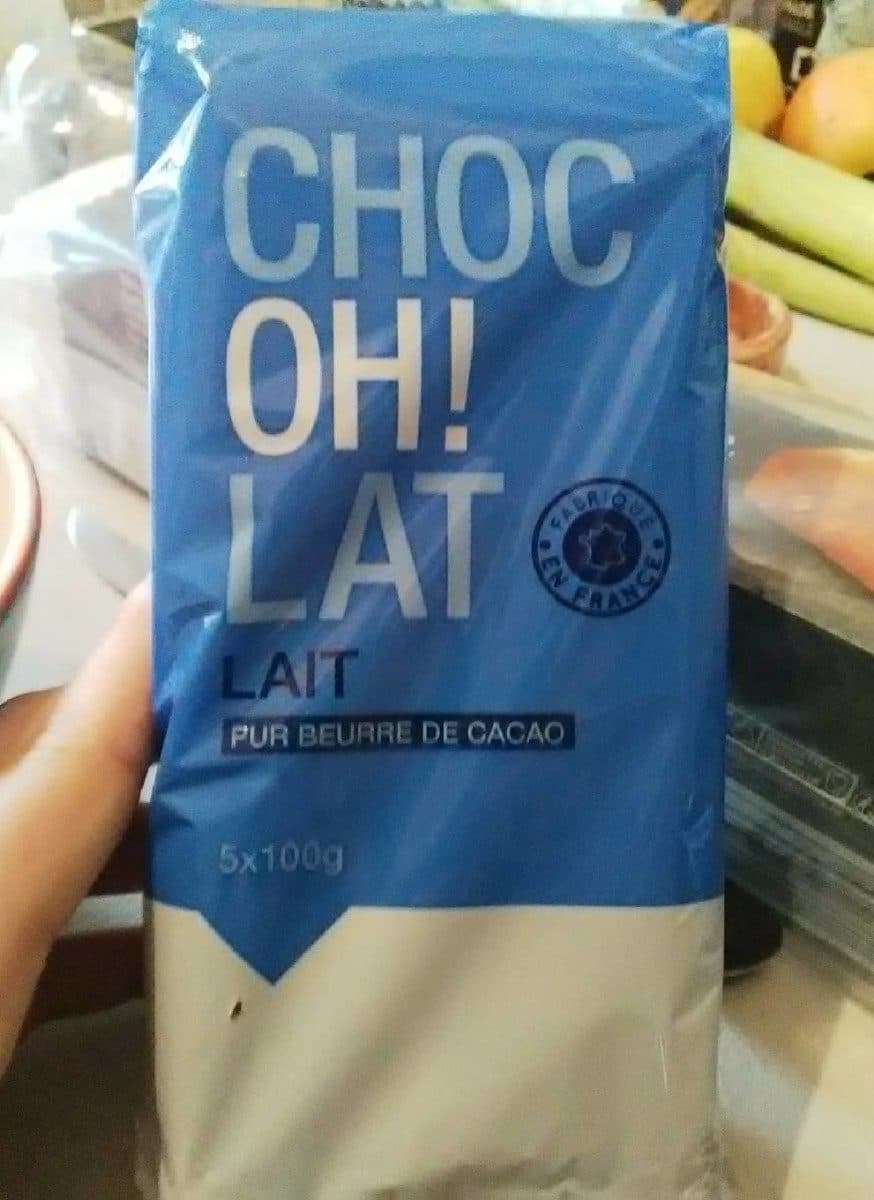 Open Food Facts Choc Oh! Lat lait pur beurre de cacao packshot
