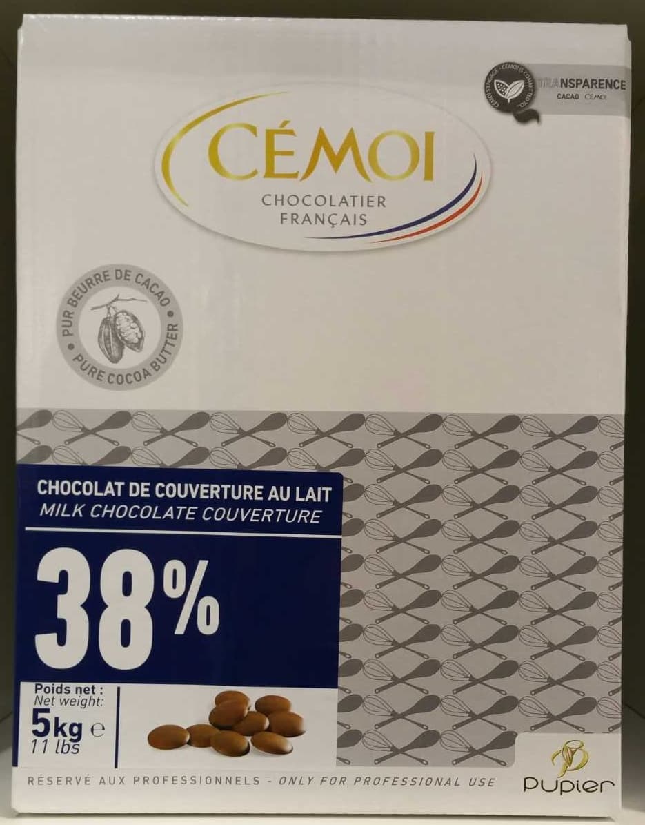 Cémoi Chocolat de couverture au lait 38% packshot