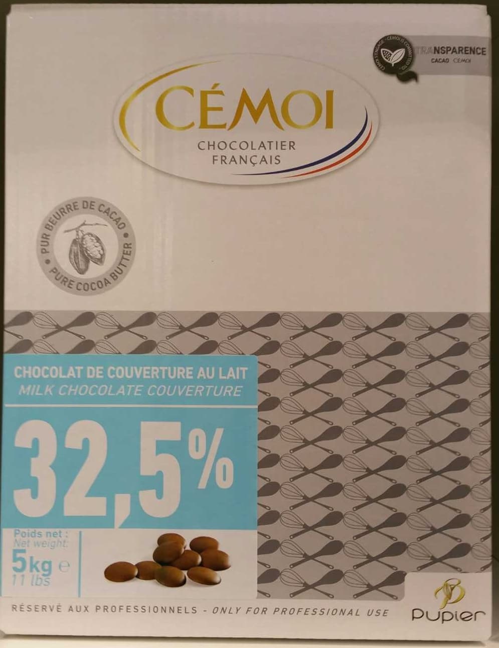 Cémoi Chocolat de Couverture au Lait 32,5% packshot